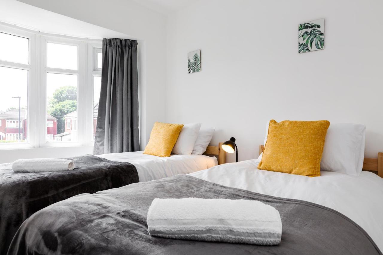 1 Mile To Etihad Stadium & Coop Arena, Free Parking, 7 Ppl Villa Manchester Exteriör bild